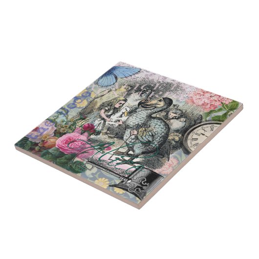 Alice im Wunderland Dodo Klassische Kunstwerke Fliese (Seite)