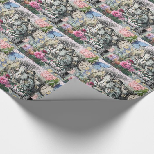 Alice im Wunderland Dodo Klassische Kunstwerke Geschenkpapier (Ecke)