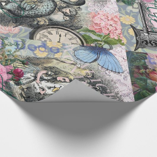 Alice im Wunderland Dodo Klassische Kunstwerke Geschenkpapier (Ecke)