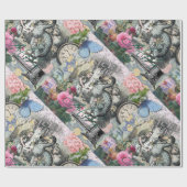 Alice im Wunderland Dodo Klassische Kunstwerke Geschenkpapier (Flach)