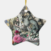 Alice im Wunderland Dodo Klassische Kunstwerke Keramikornament (Hinten)