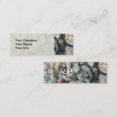 Alice im Wunderland Dodo Klassische Kunstwerke Mini Visitenkarte (Vorne/Hinten)