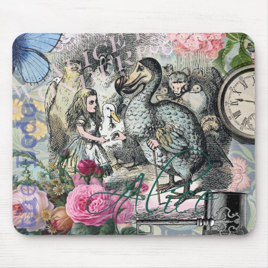 Alice im Wunderland Dodo Klassische Kunstwerke Mousepad (Vorne)