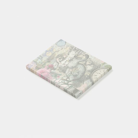 Alice im Wunderland Dodo Klassische Kunstwerke Post-it Klebezettel (angewinkelt)