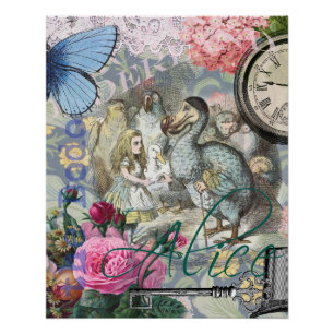 Alice im Wunderland Dodo Klassische Kunstwerke Poster
