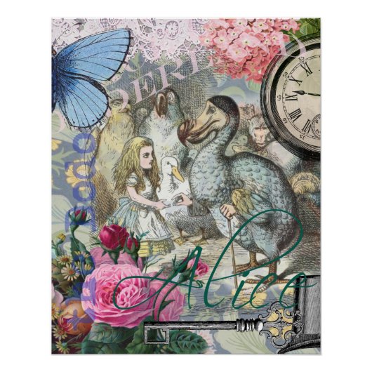 Alice im Wunderland Dodo Klassische Kunstwerke Poster (Vorderseite)