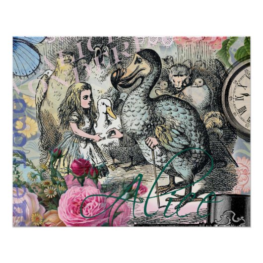 Alice im Wunderland Dodo Klassische Kunstwerke Poster (Vorderseite)