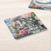 Alice im Wunderland Dodo Klassische Kunstwerke Rechteckiger Pappuntersetzer (angewinkelt)