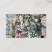 Alice im Wunderland Dodo Klassische Kunstwerke Visitenkarte (Rückseite)