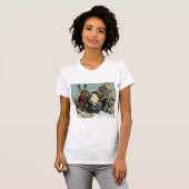 Alice im Wunderland Dormaus in den Teekessel T-Shirt (Vorne ganz)