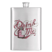 Alice im Wunderland "Drink Me" Flachmann (Vorderseite)