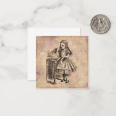 Alice im Wunderland Drink Me Flasche Mitteilungskarte (Vorderseite/Rückseite Beispiel)