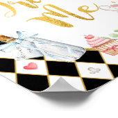 Alice im Wunderland DRINK ME Party Unterschreiben Poster (Ecke)