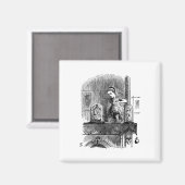 Alice im Wunderland durch das Blickfeld Magnet (Vorderseite/Rückseite)