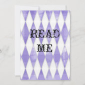 Alice im Wunderland Dusche Einladung (Vorderseite)