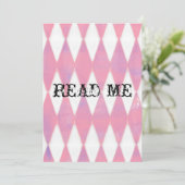 Alice im Wunderland-Duschen-Einladung Einladung (Stehend Vorderseite)