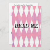 Alice im Wunderland-Duschen-Einladung Einladung (Vorne/Hinten)