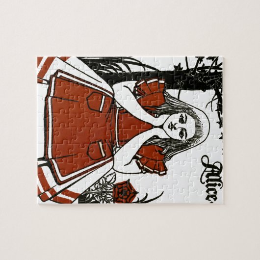 Alice im Wunderland, ein Spiel. Alice Puzzle (Horizontal)