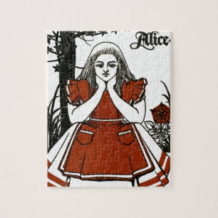 Alice im Wunderland, ein Spiel. Alice Puzzle
