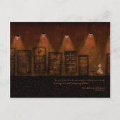 Alice im Wunderland - ein winziger Goldener Schlüs Postkarte (Vorderseite)