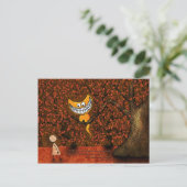 Alice im Wunderland - Eine Cheshire-Katze Postkarte (Stehend Vorderseite)