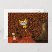 Alice im Wunderland - Eine Cheshire-Katze Postkarte (Vorne/Hinten)