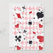 Alice im Wunderland Einerland 1. Geburtstag Einladung (Rückseite)