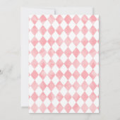 Alice im Wunderland Einerland 1. Geburtstag Einladung (Rückseite)