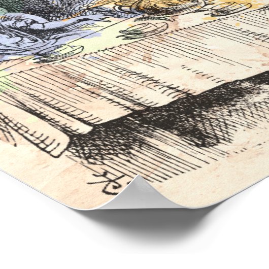 Alice im Wunderland "Einfachste Wahre Dinge" Poster (Ecke)