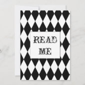 Alice im Wunderland-Einladung Einladung (Rückseite)