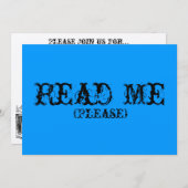 Alice im Wunderland-Einladung Einladung (Vorne/Hinten)