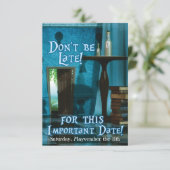 Alice im Wunderland  Einladung zur Geburtstagspart (Stehend Vorderseite)