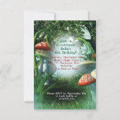 Alice im Wunderland  Einladung zur Geburtstagspart (Rückseite)