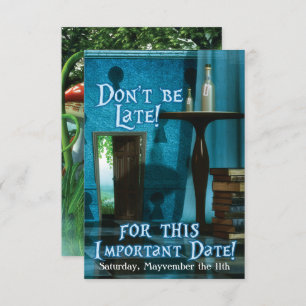 Alice im Wunderland Einladung zur Geburtstagspart