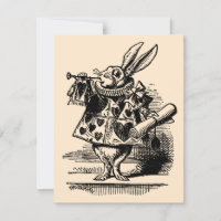 Alice im Wunderland Einladung zur Geburtstagsparte