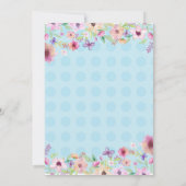 Alice im Wunderland Einladung zur Geburtstagsparte (Rückseite)