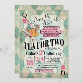 Alice im Wunderland Einladungen zum Geburtstag