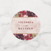 Alice im Wunderland Elegant Wedding Monogram Konfetti (Klein Vorderseite)