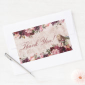 Alice im Wunderland Elegant Wedding Vielen Dank Rechteckiger Aufkleber (Umschlag)