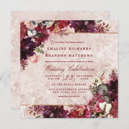 Alice im Wunderland Elegante Einladung