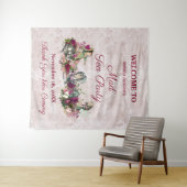 Alice im Wunderland Elegante Tea Party Willkommen Wandteppich (Beispiel (Horizontal))