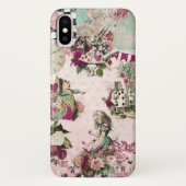 Alice im Wunderland Elegantes Rosa Case-Mate iPhone Hülle (Rückseite)