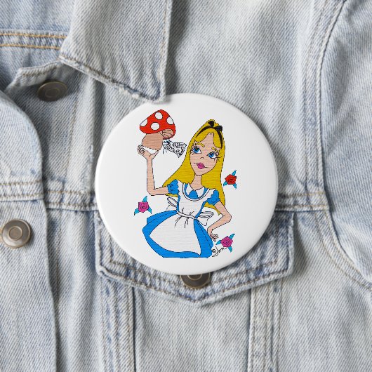 Alice im Wunderland, essen mich Knopf Button (Beispiel)