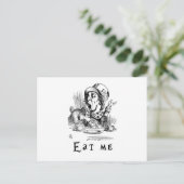 Alice im Wunderland - Essen Sie mich Postkarte (Stehend Vorderseite)