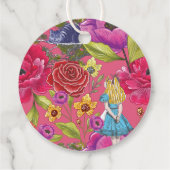 Alice im Wunderland Fairytale Floral Vielen Dank Geschenkanhänger (Rückseite)