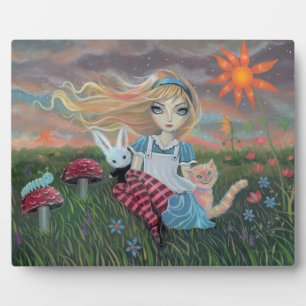 Alice im Wunderland Fantasy Art Foto Plaque Fotoplatte