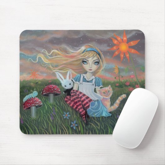 Alice im Wunderland Fantasy Art Mousepad (Mit Mouse)