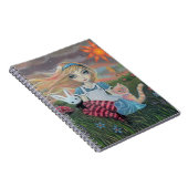 Alice im Wunderland Fantasy Art Notebook Notizblock (Rechte Seite)