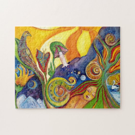 Alice im Wunderland Fantasy Fairy Sunshine Dream Puzzle (Horizontal)