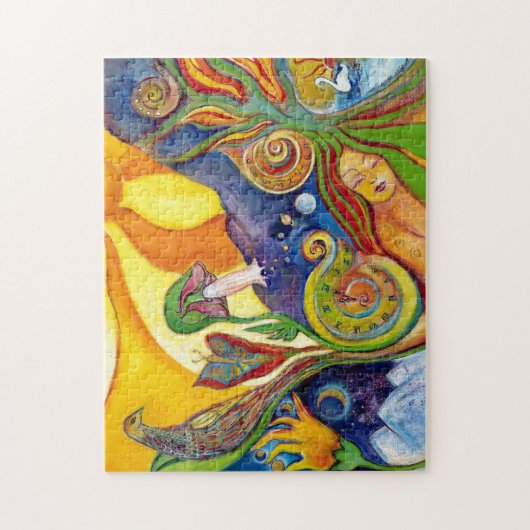 Alice im Wunderland Fantasy Fairy Sunshine Dream Puzzle (Vertikal)